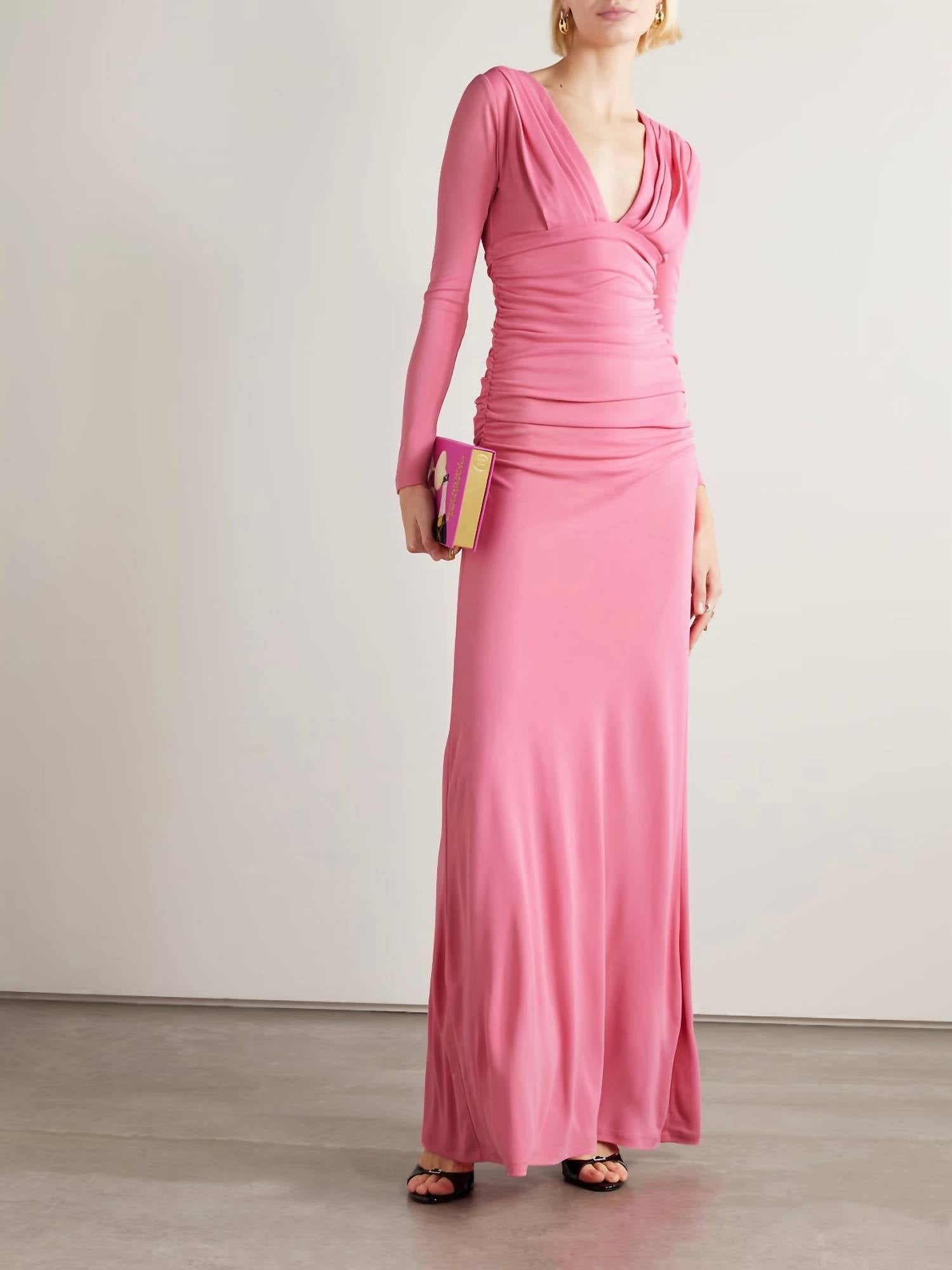 Carolina Herrera - Ruched Stretch Jersey Gown