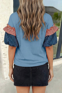 Aapparella - Sequin Stars & Stripes Top