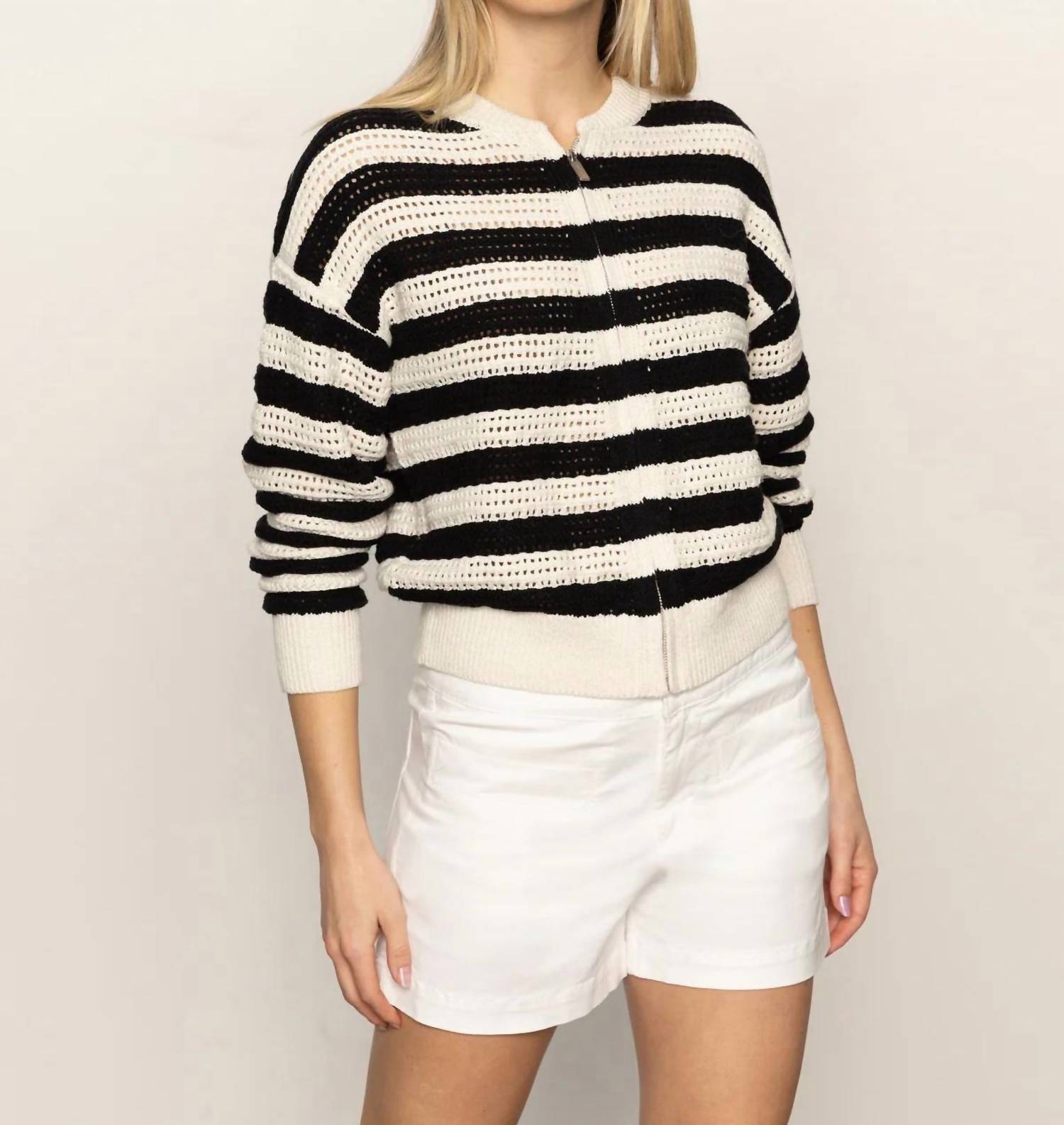 Sanctuary - Open Knit Bomber