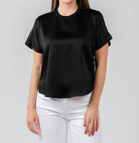 Simkhai - Addy Short Sleeve Knit Back T-Shirt