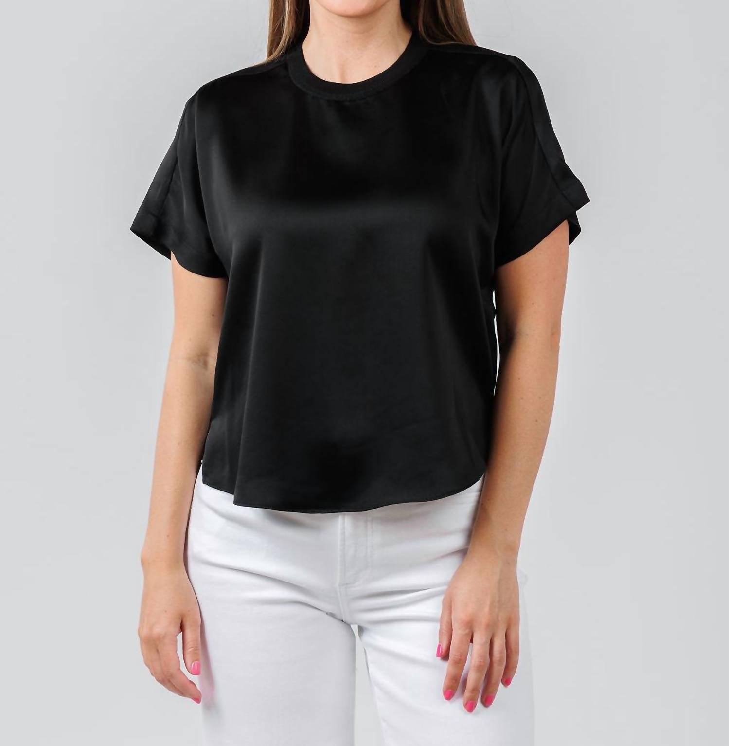 Simkhai - Addy Short Sleeve Knit Back T-Shirt