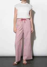 Greylin - Hellen Stripe Pull Up Drawstring Pants