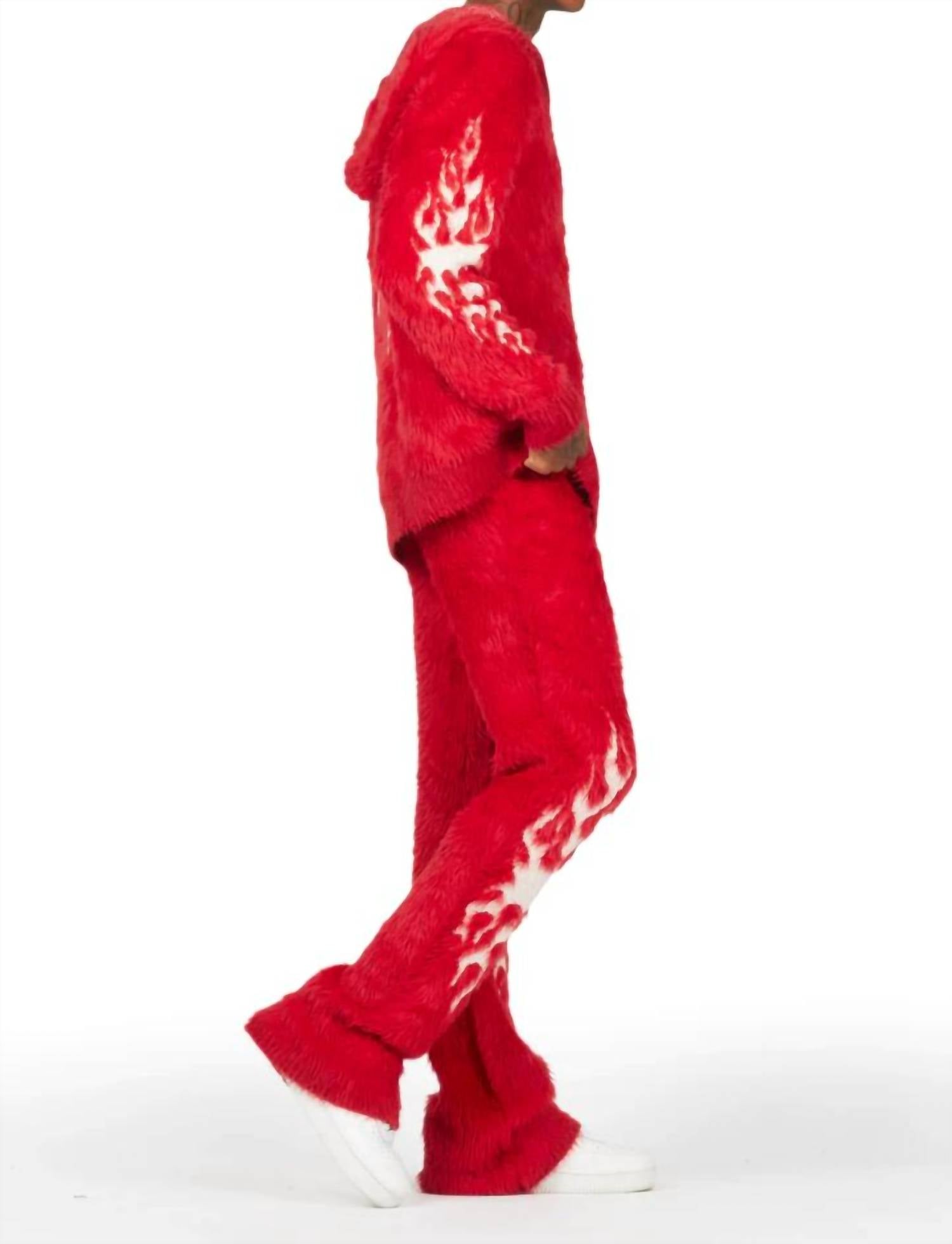Rockstar Original - Stacked Flare Knitted Mohair Track Set