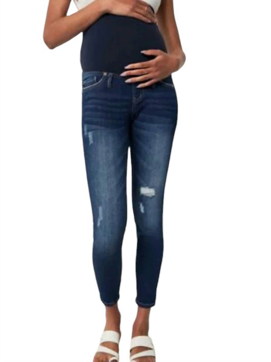 Kancan - April Full Band Maternity Ankle Skinny Jeans