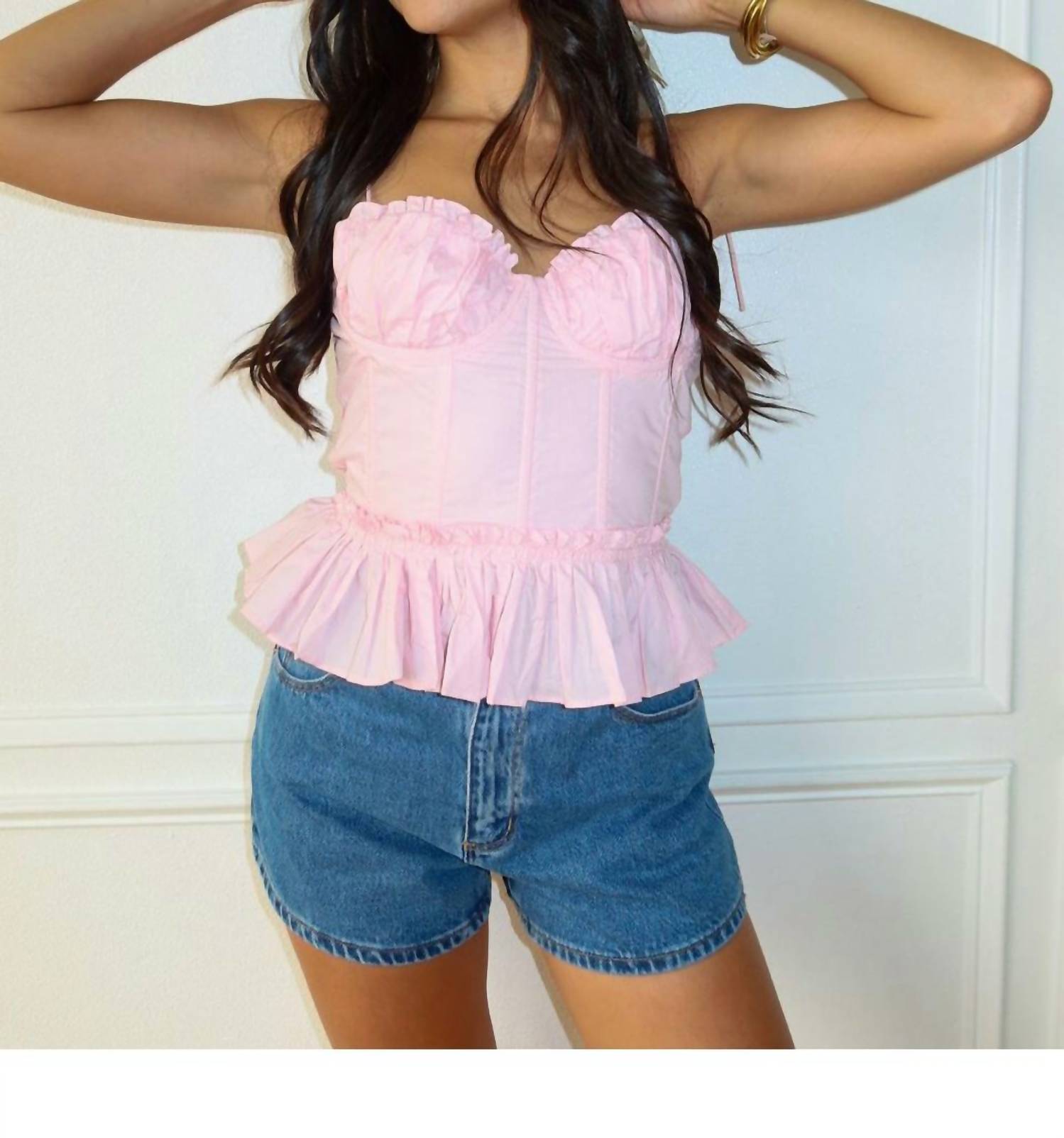 Keepsake - Cotton Candy Corset Top