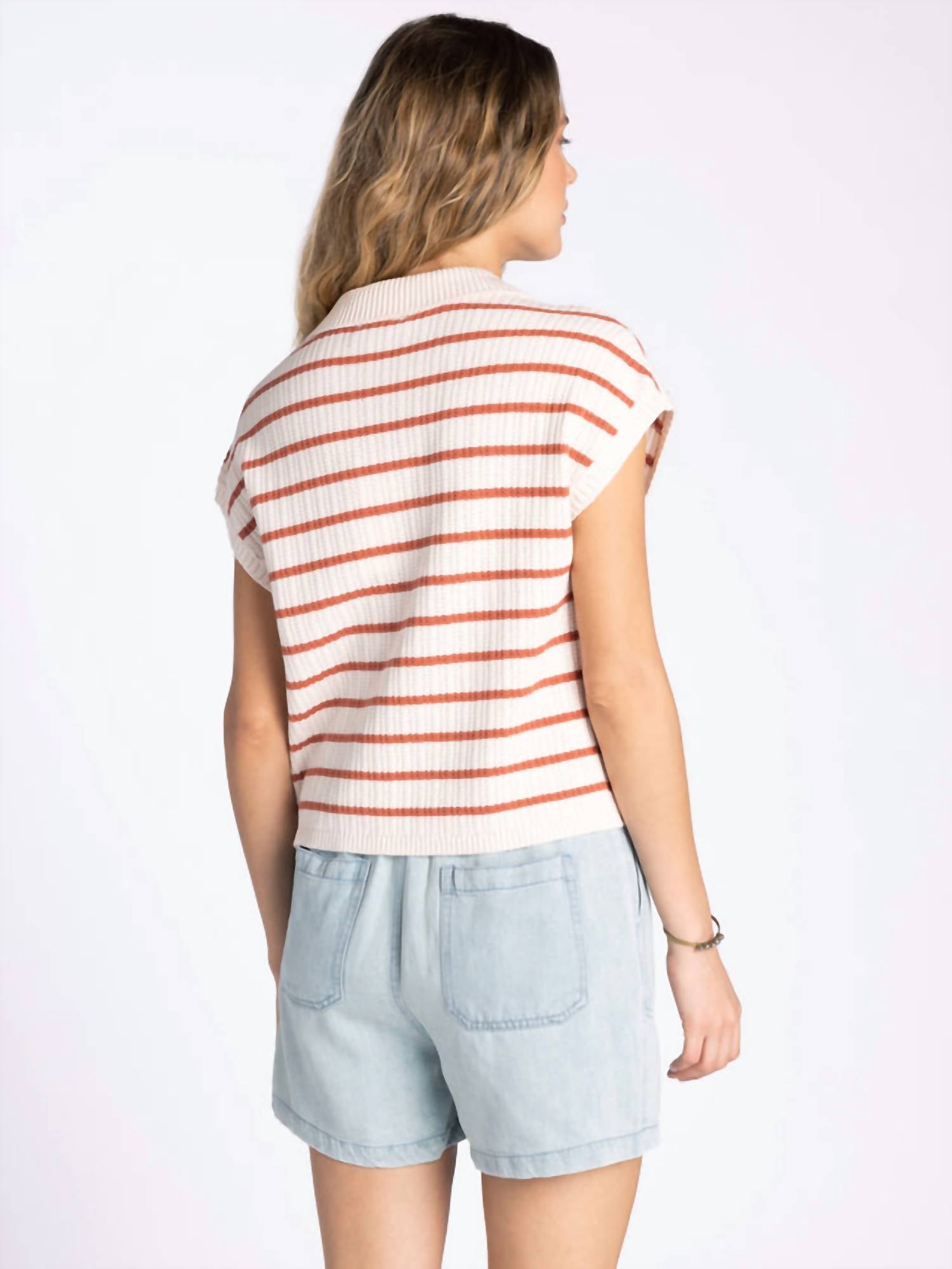 Thread & Supply Poet Top in sandstone - women's blouse - alternate view