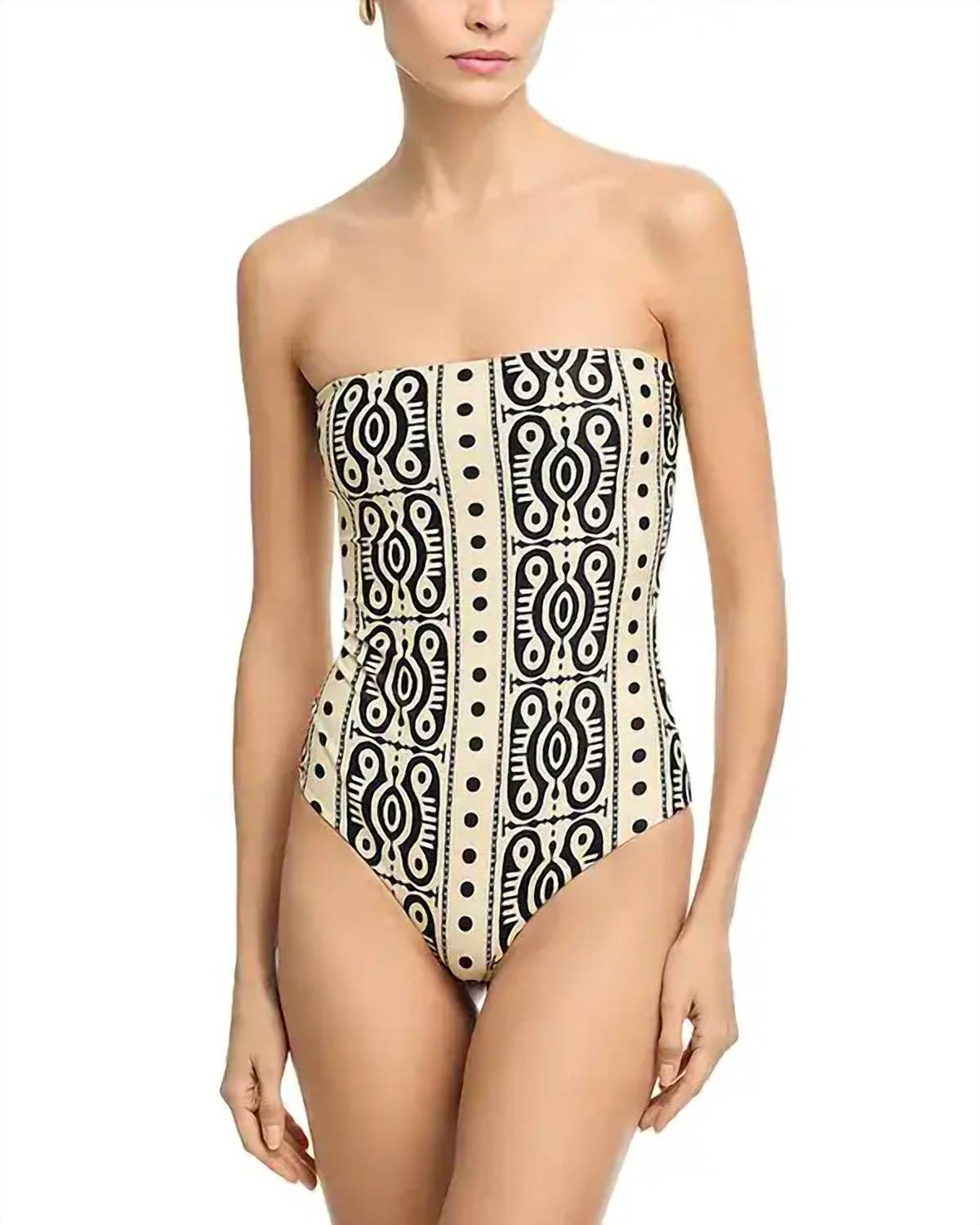 Johanna Ortiz - Tribal Alta Off-the-shoulder One-piece Swimsuit