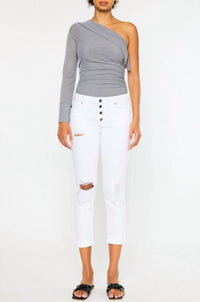 Kancan - Five Pocket Button Fly Mid Rise Jeans