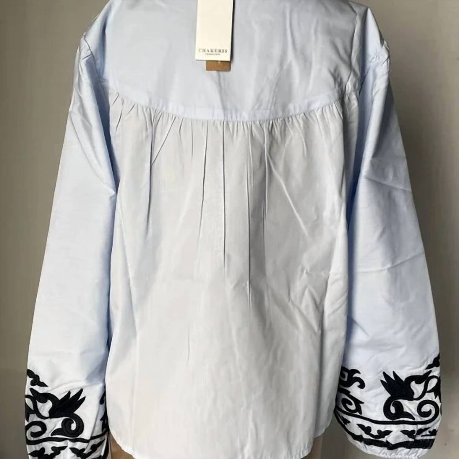 Chakeris - Women's Caroline Embroidered Sleeve Top