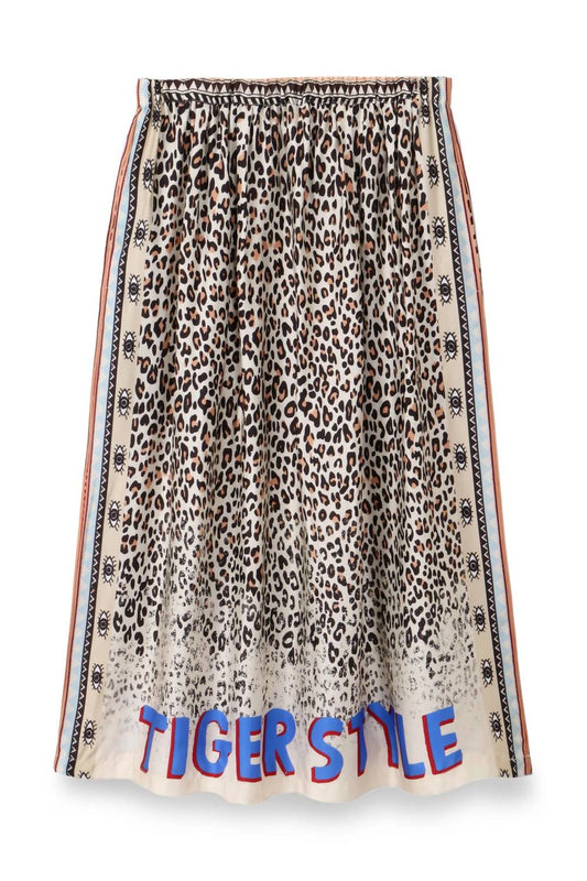 Me369 - Women's Hailey Tiger Print Midi Skirt