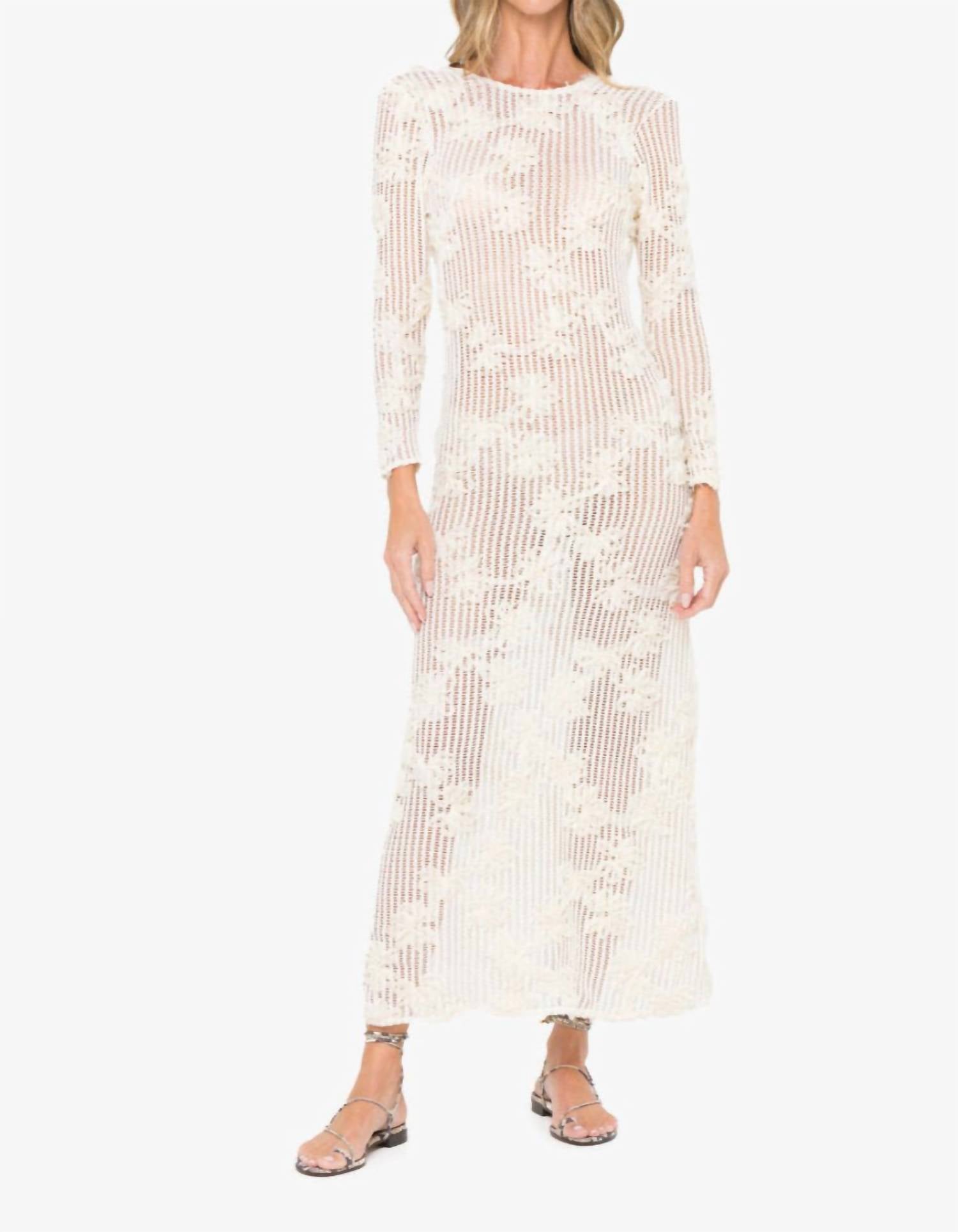 Jbq - Azalia Crochet Maxi Dress