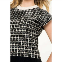 Thml - Chanelle Check Knit Top