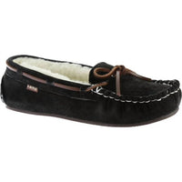 Lamo Women's Britain Moc Ii Slipper in black - women's shoe - detail view