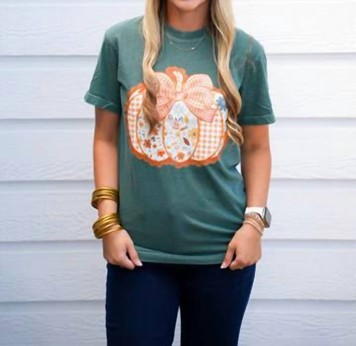 Southern Babe Wholesale - Pattern Pumpking Tee