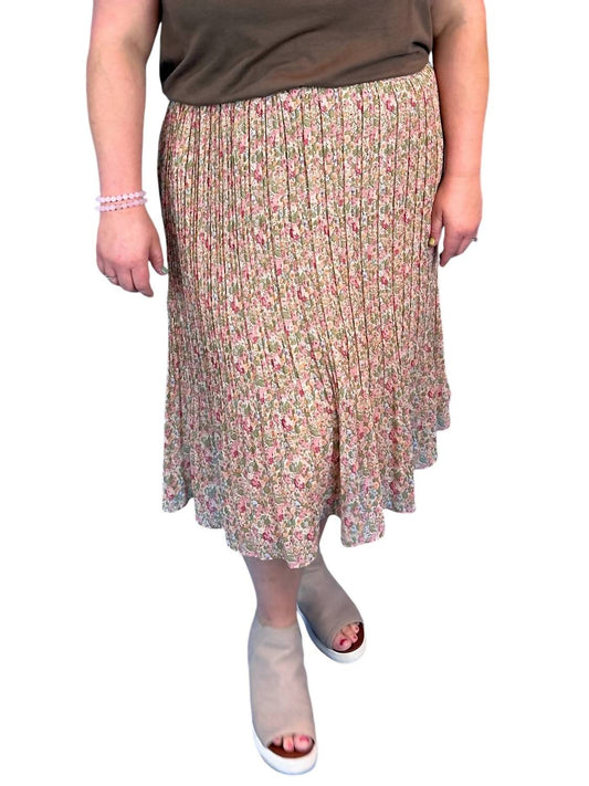 Mikarose - Juniper Floral Midi Skirt