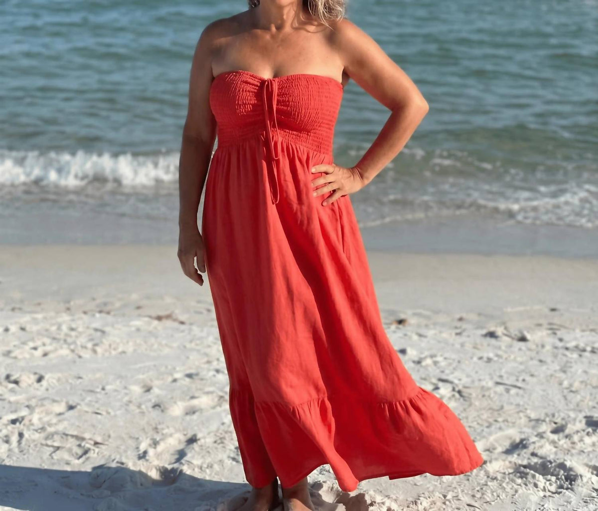 Made In Italy - Angela Maxi Linen Dress