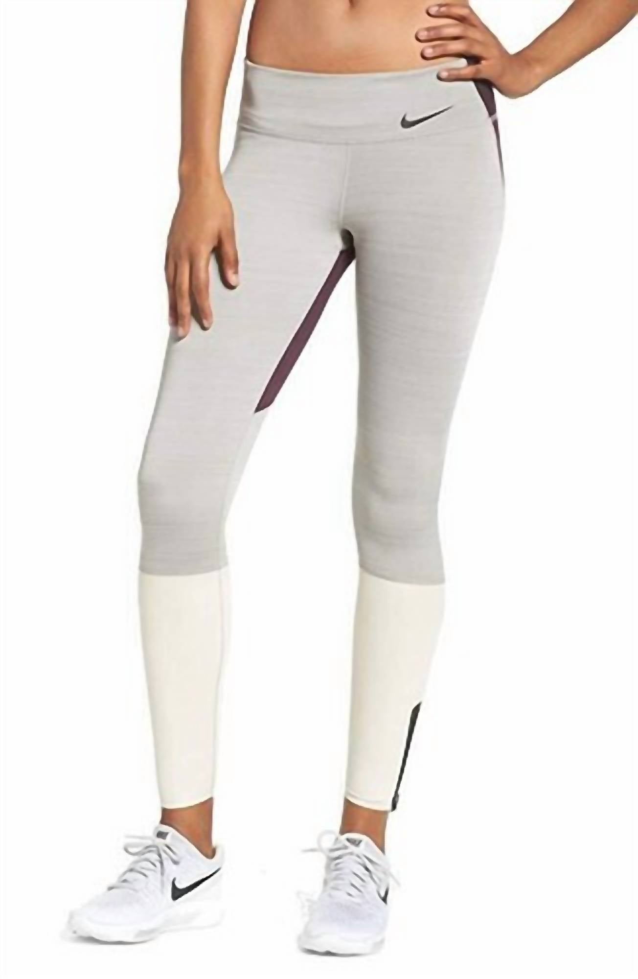 Nike - Nike Womens Legendary Mid Rise Zip Cuff Training Tights