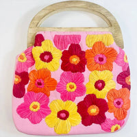 Mkay Style - Women's Embroidered Flower Clutch Bag