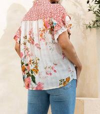 Oddi - Tiered Ruffle Sleeve Blouse