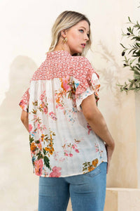 Oddi - Tiered Ruffle Sleeve Blouse