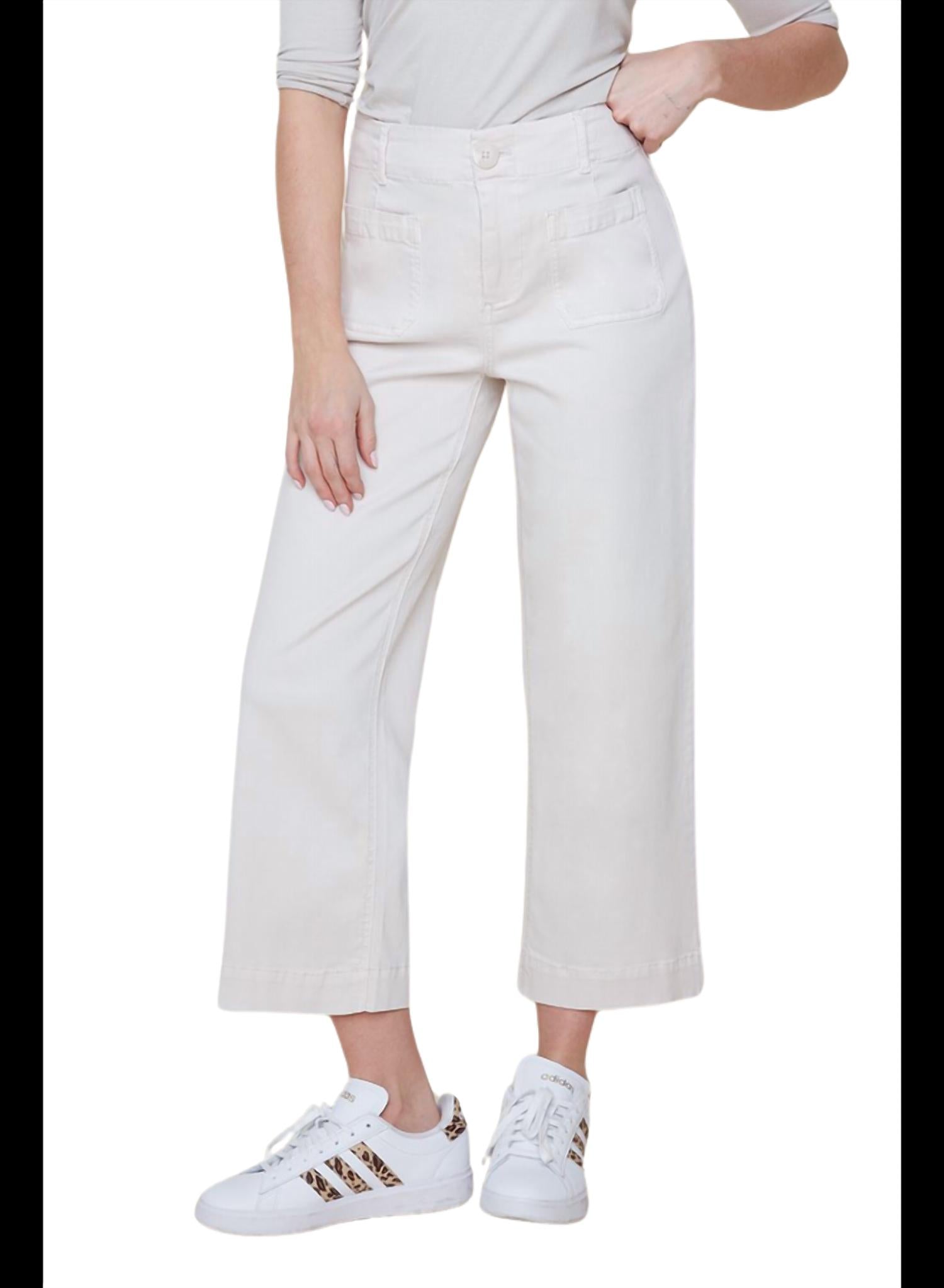 Renuar Harbor Wide-leg Crop Pants in bleached - women's pants