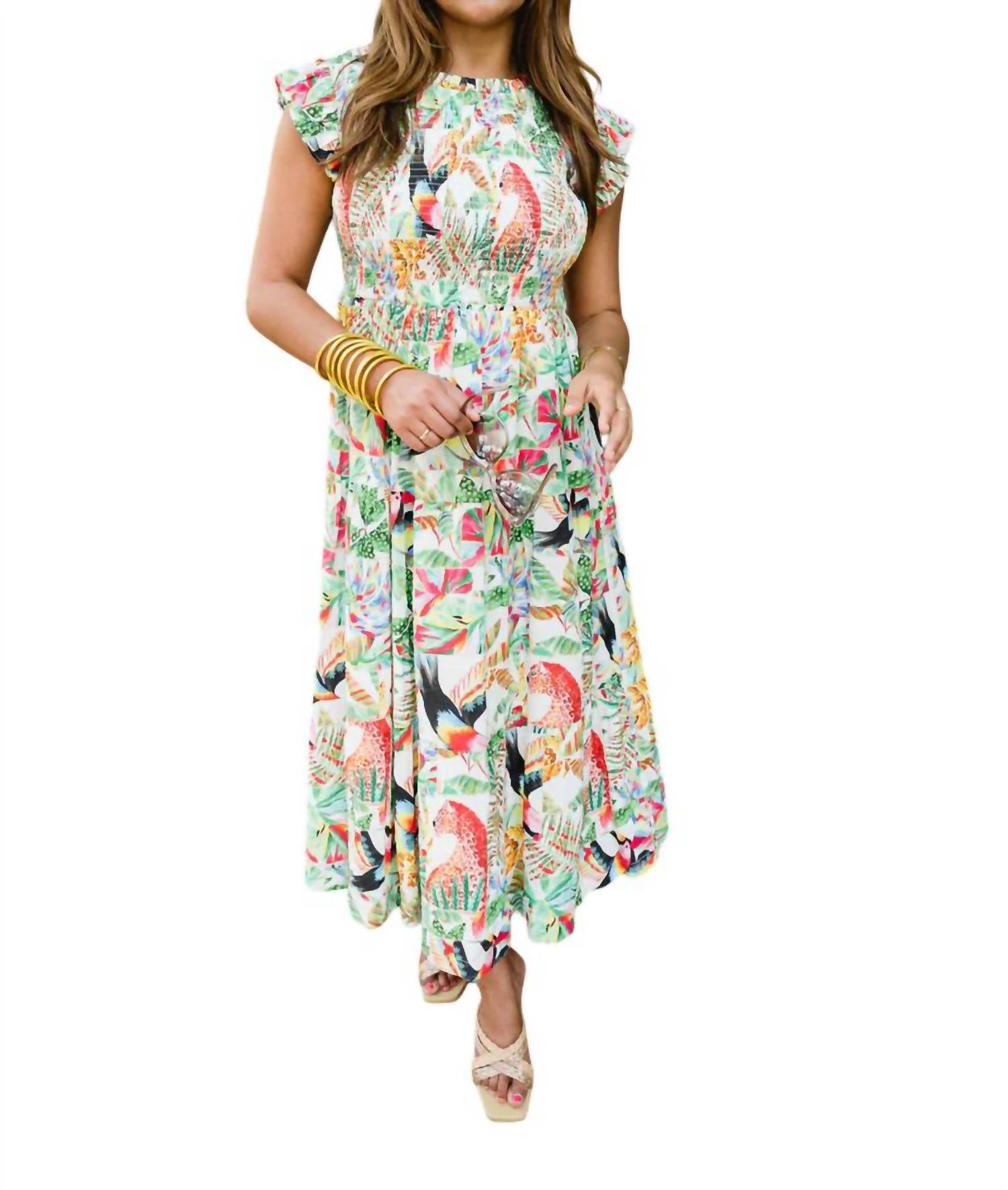 Briton Court - HELENA SMOCKED DRESS
