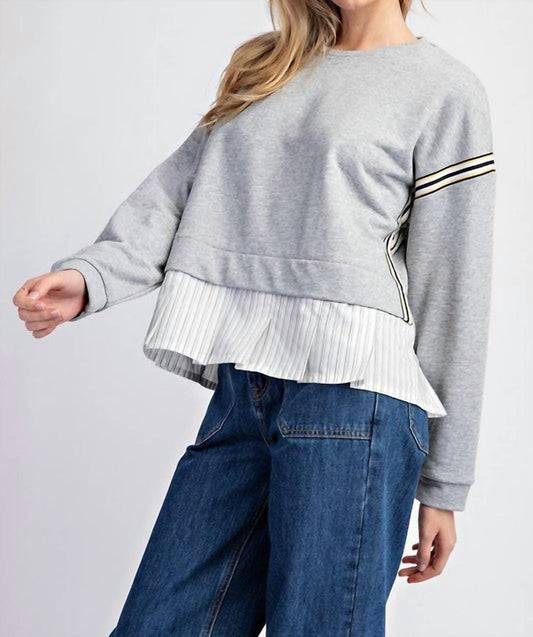 Eesome - Savage Striped Layered Sweatshirt