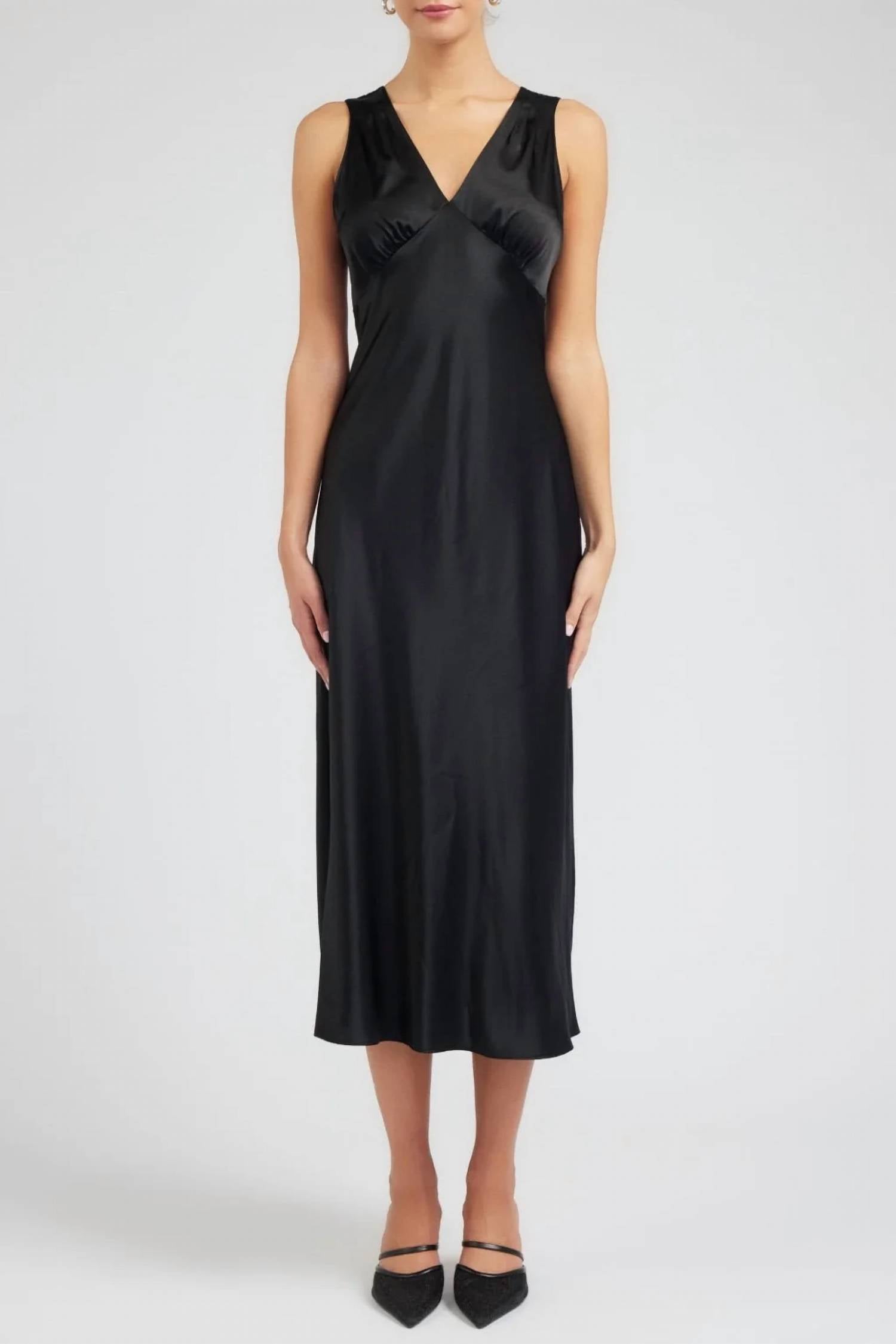 Current Air - Silk Sweetheart Maxi Dress