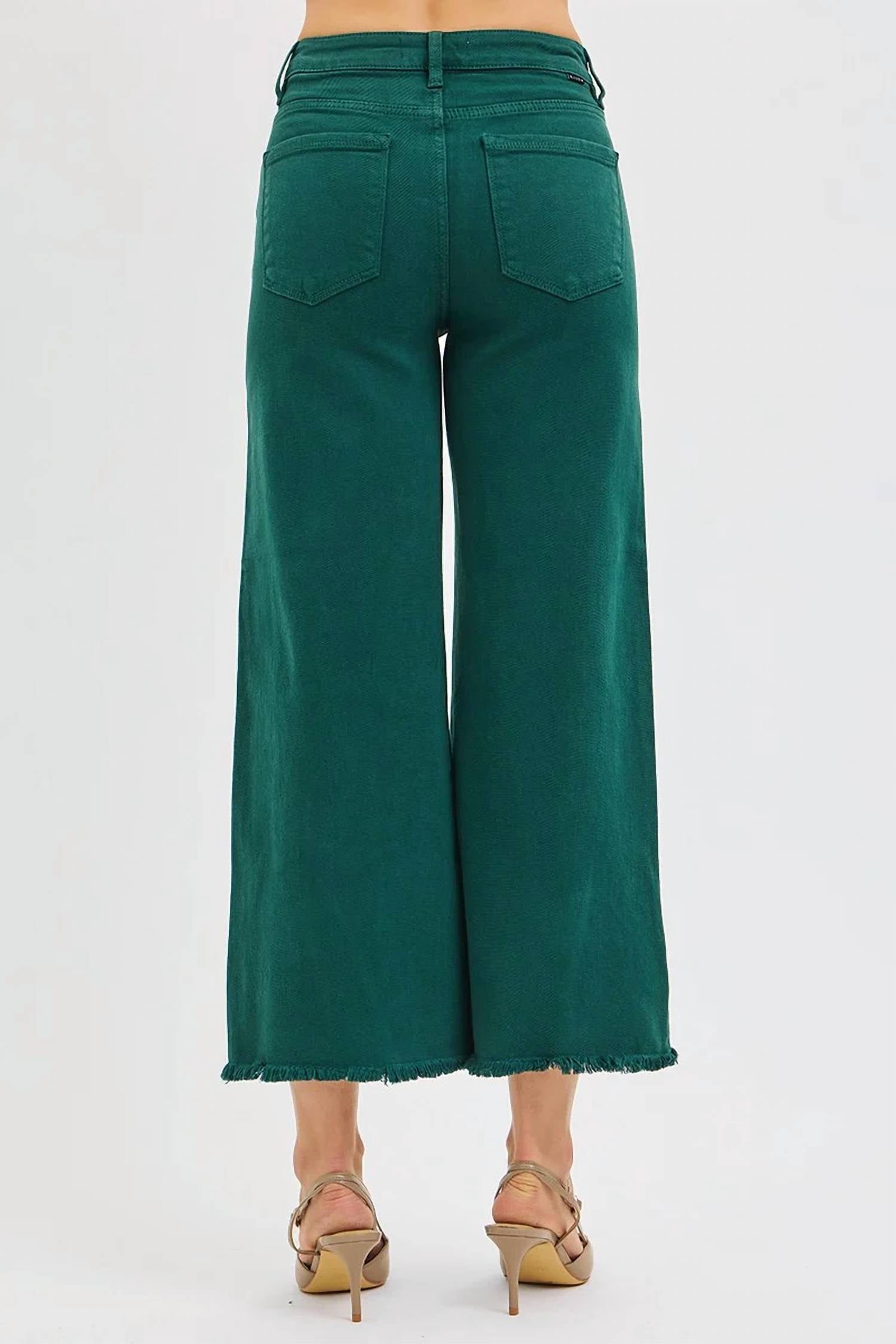 Risen - Wide Leg Cropped Jeans