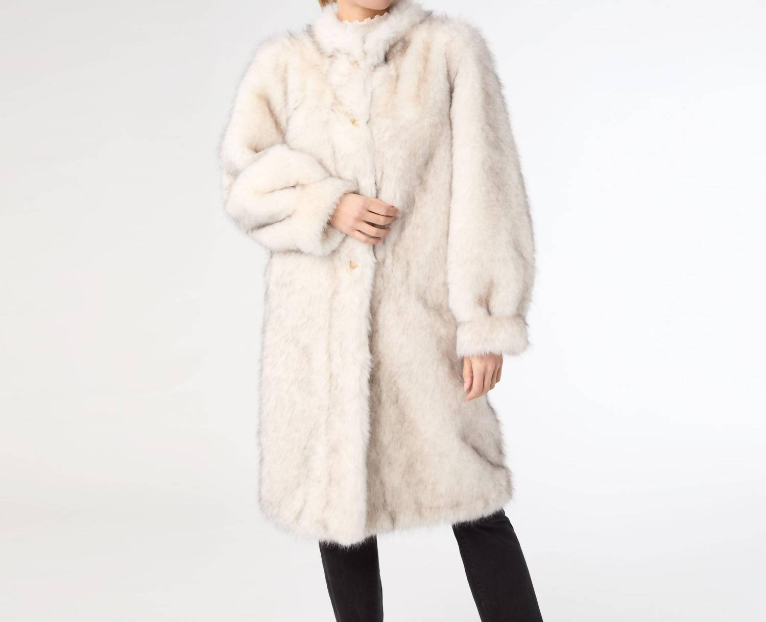 Coco + Carmen - Marvella Long Faux Fur Coat