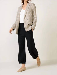 Rails Jac Blazer in blue bay check - women's jacket - detail view