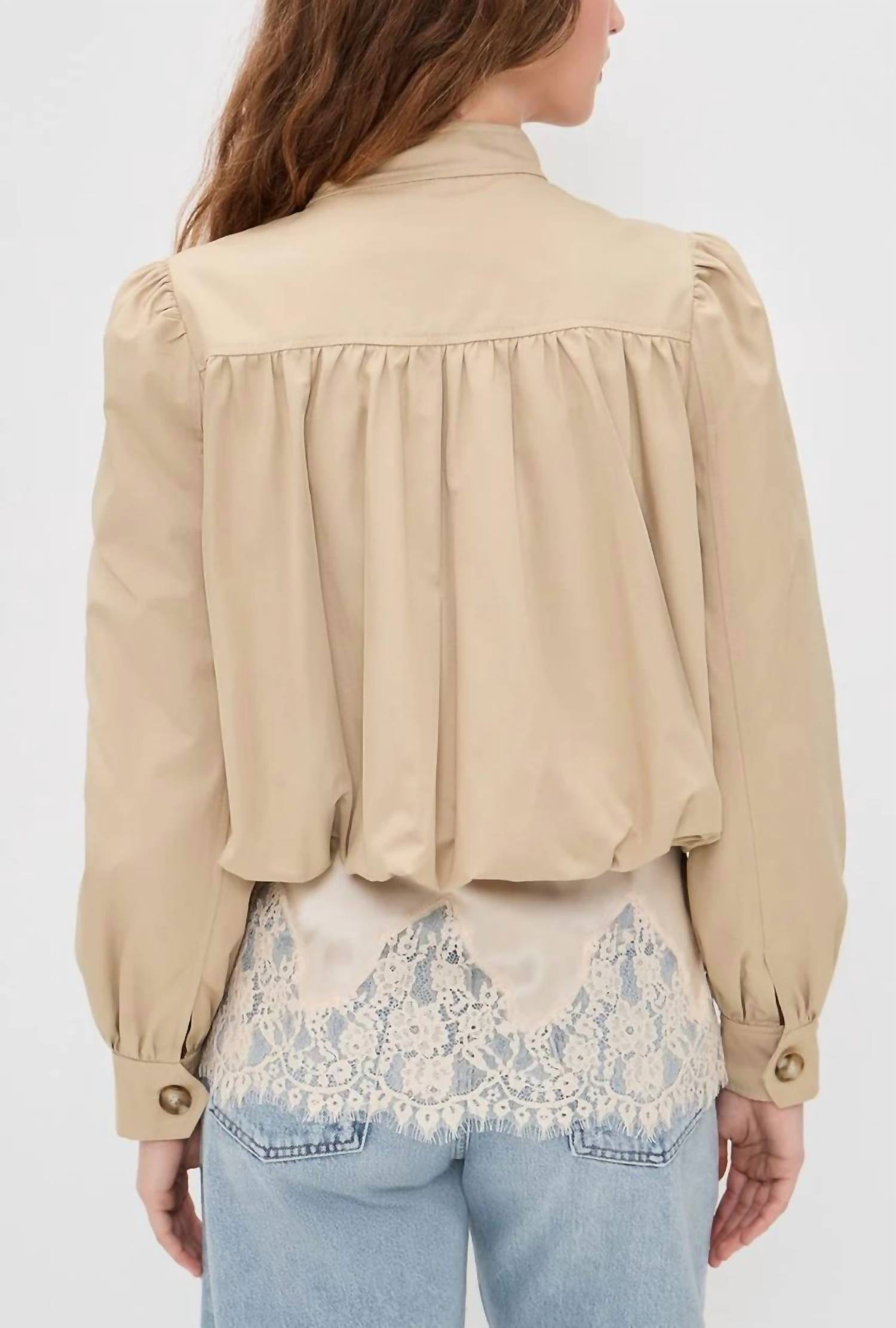 Line And Dot - Hemlock Gathered Trench Coat