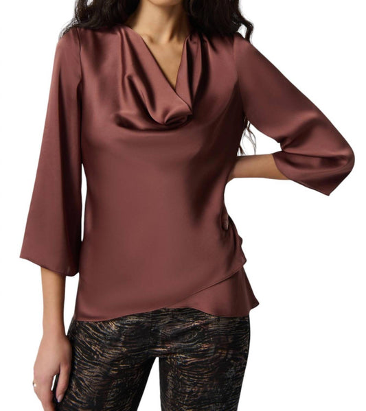 Joseph Ribkoff - COWL NECK PULLOVER TOP