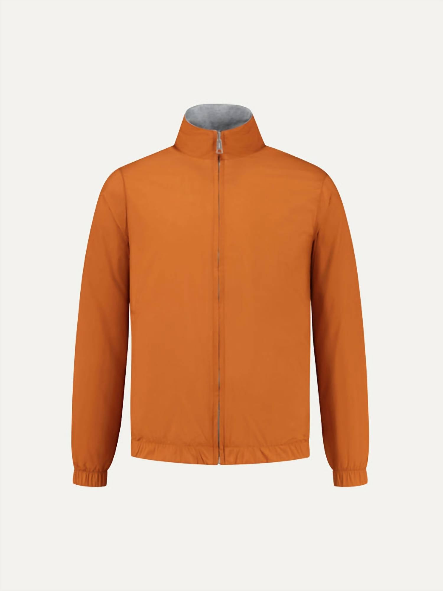 Aurelian Reversible Resort Jacket in rust - men's sweater - view 4