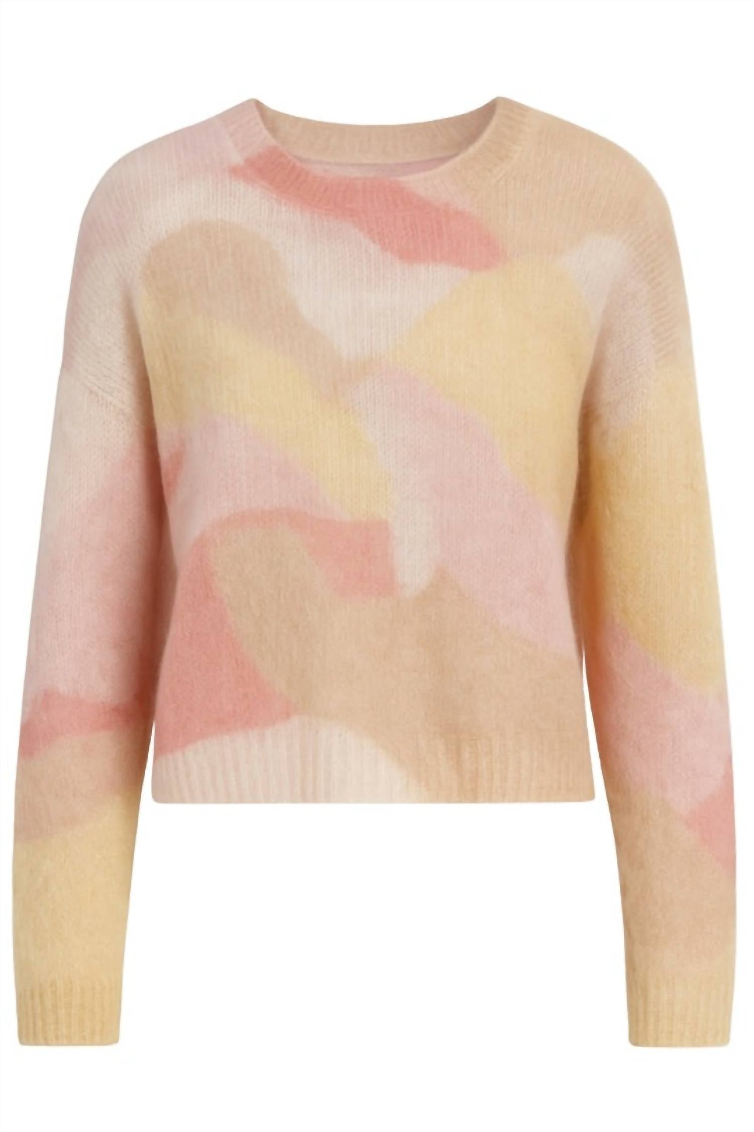 Another Love Teva Sweater in pastel peaches mix - women's sweater - alternate view