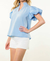 Thml - Puffed Sleeve Poplin Blouse