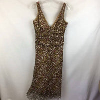Trina Turk - Animal Print Silk Sleeveless Midi Dress