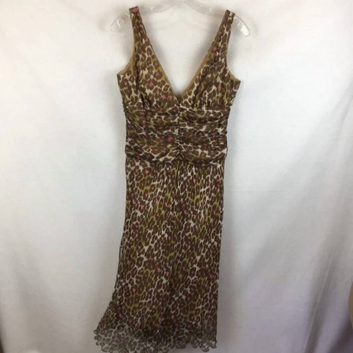 Trina Turk - Animal Print Silk Sleeveless Midi Dress