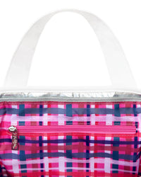 Packed Party - metallic puffer confetti travel bag