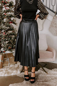 Promesa - One Way Ticket Faux Leather Skirt