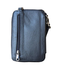 Roma Leathers - Women's Leather Phone Bag With Credit Card Slots And Adjustable Strap