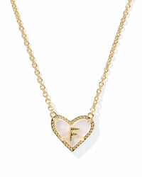 Kendra Scott - Women's Heart Letter F Pendant