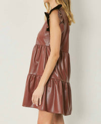 Entro - Smooth Operator Faux Leather Dress