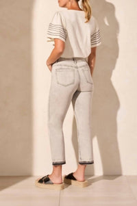 Tribal - Sophia Curvy Micro Flare Crop Pants