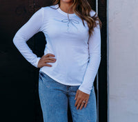Karen Kane - Embellished Bow Top