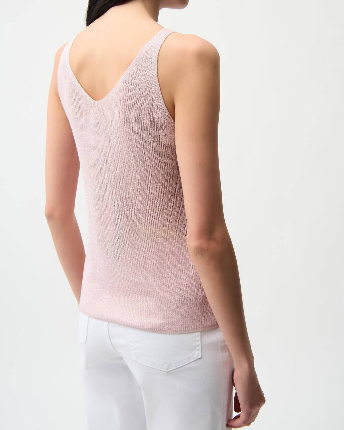 Joseph Ribkoff - Metallic Knitted Camisole With Rhinestones