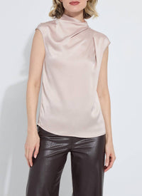 Lysse - Aisha High Neck Draped Blouse