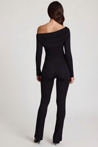 Oh Polly - Erisen Modal Off-shoulder Long-sleeve Jumpsuit