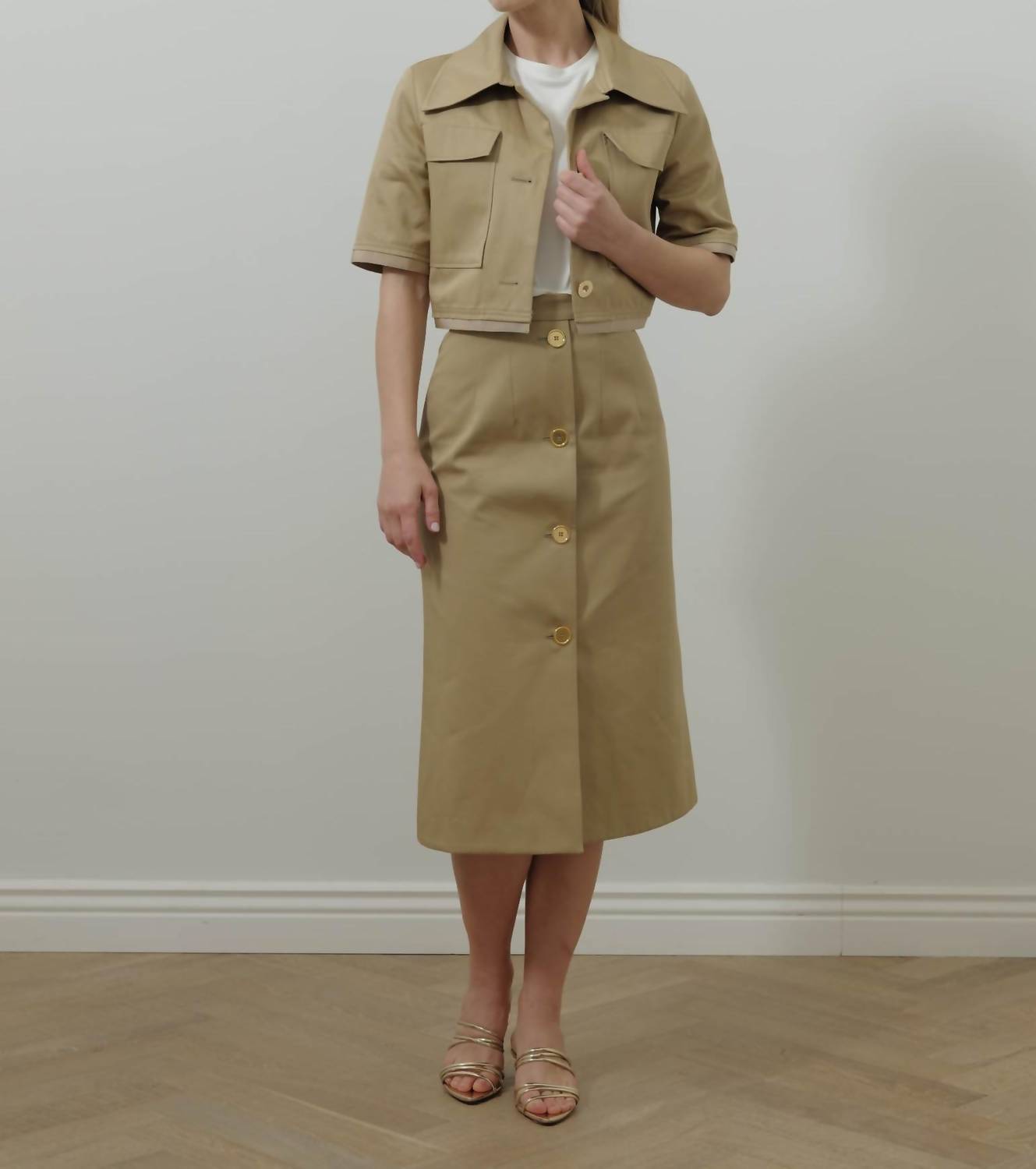 Patou - Short sleeve cropped jacket
