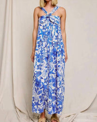 Dress Forum - Under The Sea Halter Neck Maxi Dress